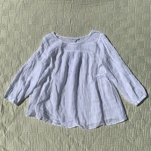 NWT White Label White Flowy Blouse Size US 6